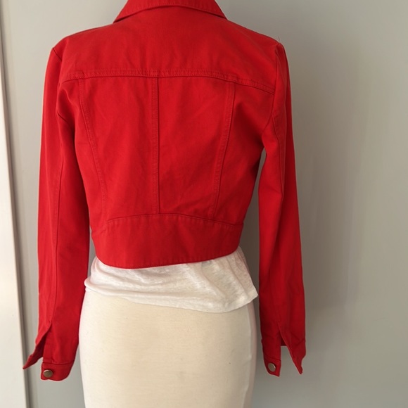 Intermix Kennedy Red Denim Jacket - Picture 3 of 6